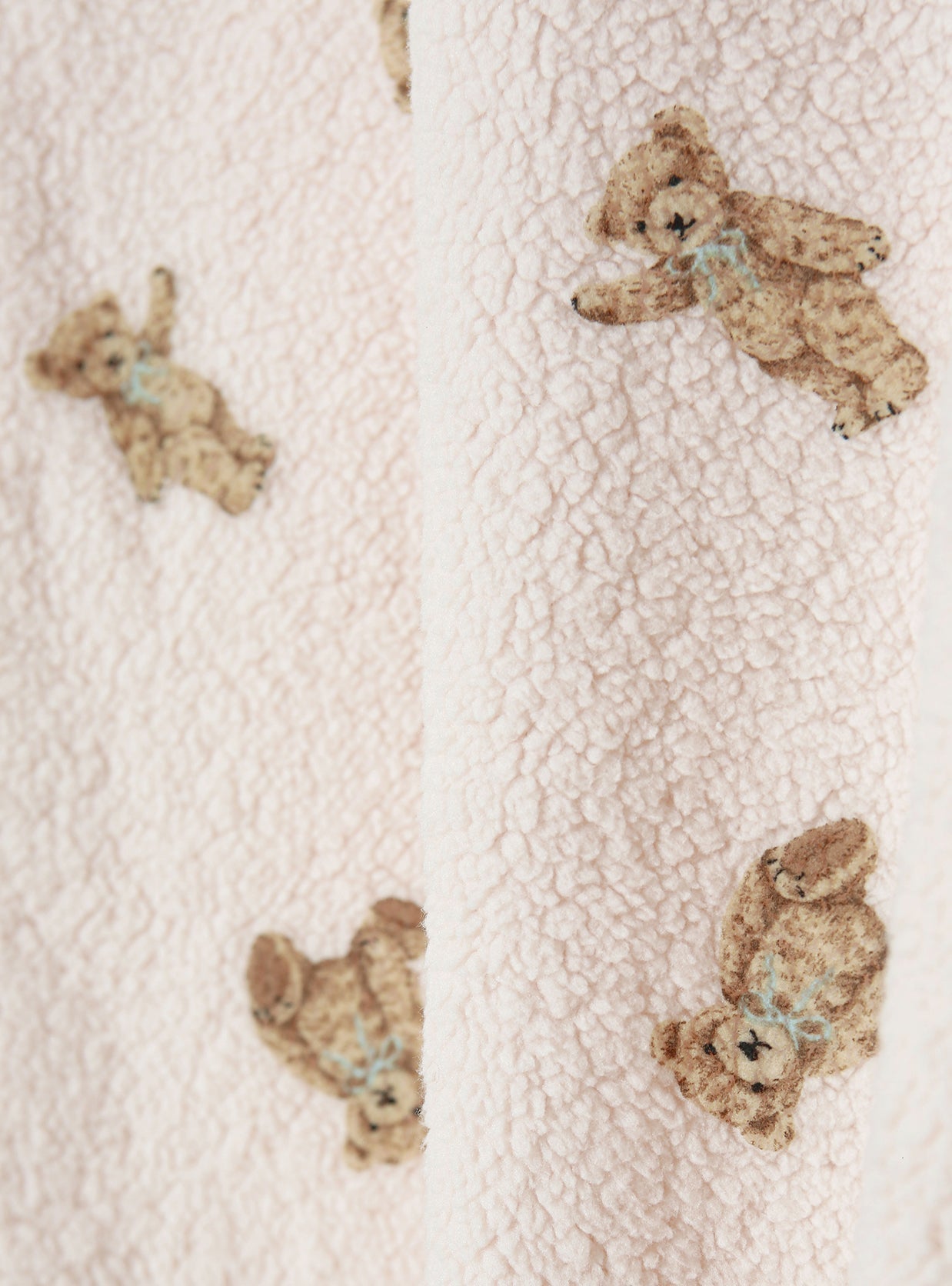 Bear Mellow Fleece Long - Sleeve Notched Collar Pajama - premium Korean sleepwear by LUNALUZ