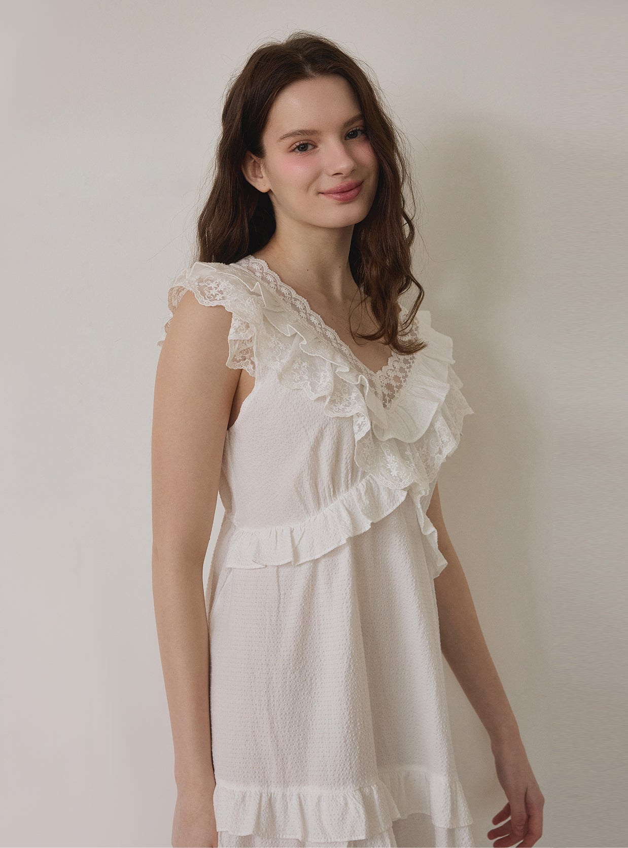 Bellini Rayon Blend Sleeveless Nightdress - premium Korean sleepwear by LUNALUZ