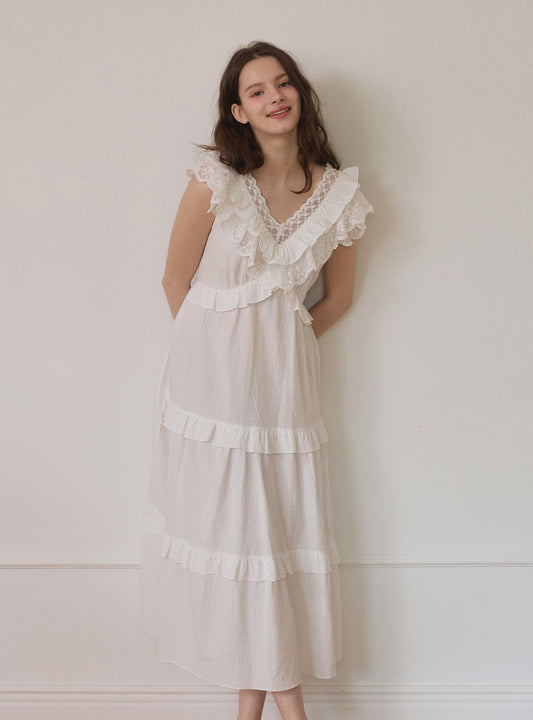 Bellini Rayon Blend Sleeveless Nightdress - premium Korean sleepwear by LUNALUZ