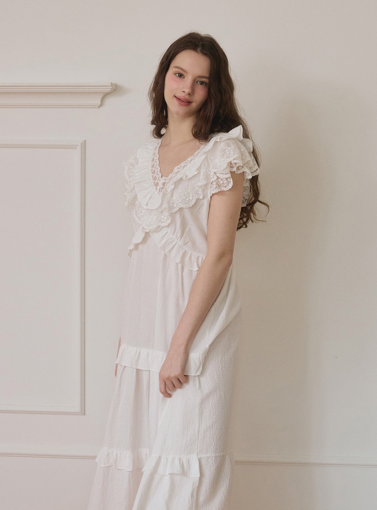 Bellini Rayon Blend Sleeveless Nightdress - premium Korean sleepwear by LUNALUZ