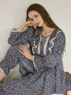 Botany Modal Cotton Round - Neck Pajama Set - premium Korean sleepwear by LUNALUZ