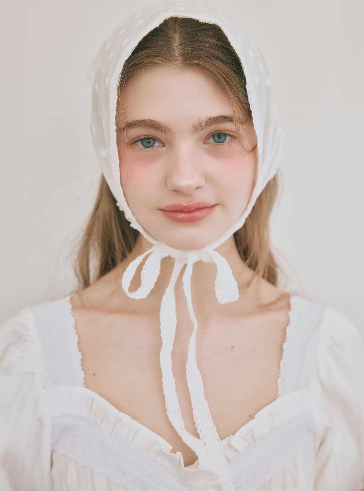 Cozet Cotton Square - Neck Short - Sleeve Pajama Set - premium Korean sleepwear by LUNALUZ