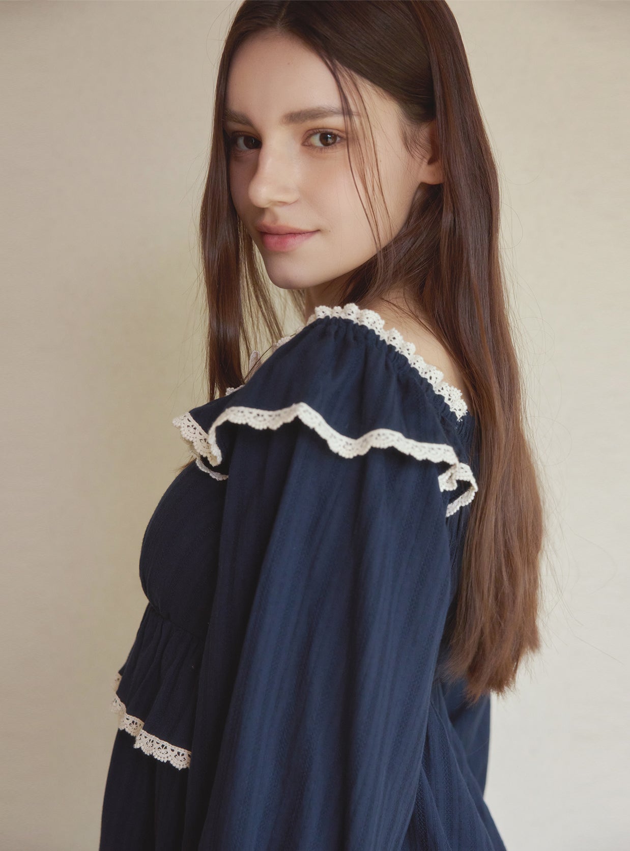 Emma Cotton Built - In Bra Pajama Set - premium Korean sleepwear by LUNALUZ