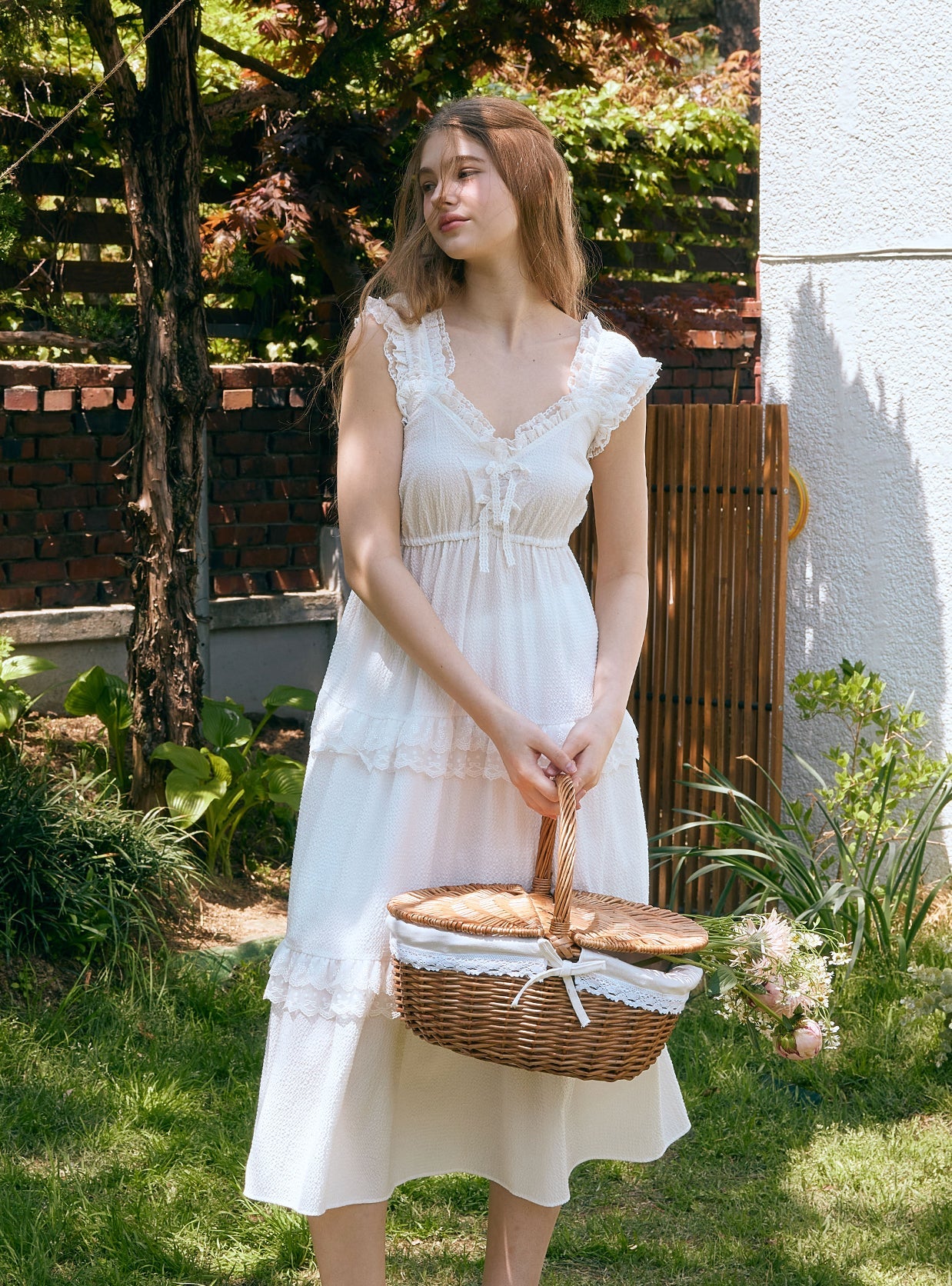 Eva Rayon Cotton Sleeveless Nightdress - premium Korean sleepwear by LUNALUZ