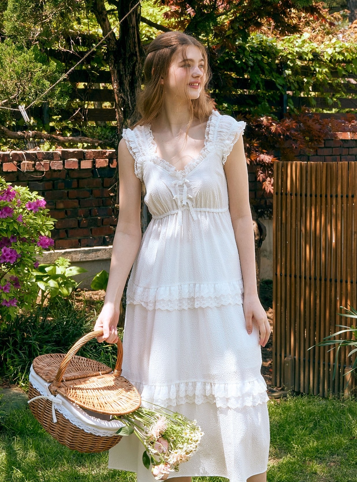 Eva Rayon Cotton Sleeveless Nightdress - premium Korean sleepwear by LUNALUZ