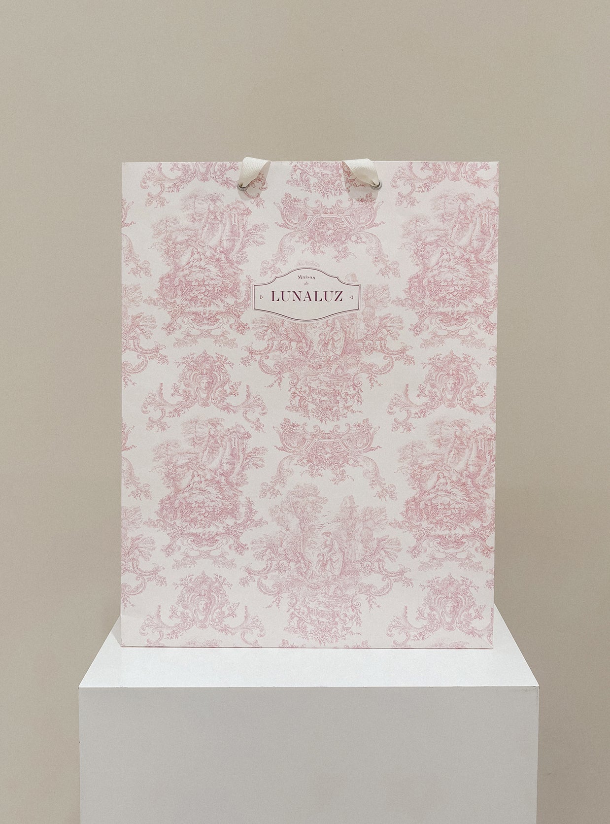 LUNALUZ Toile de Jouy Gift Bag - premium Korean sleepwear by LUNALUZ