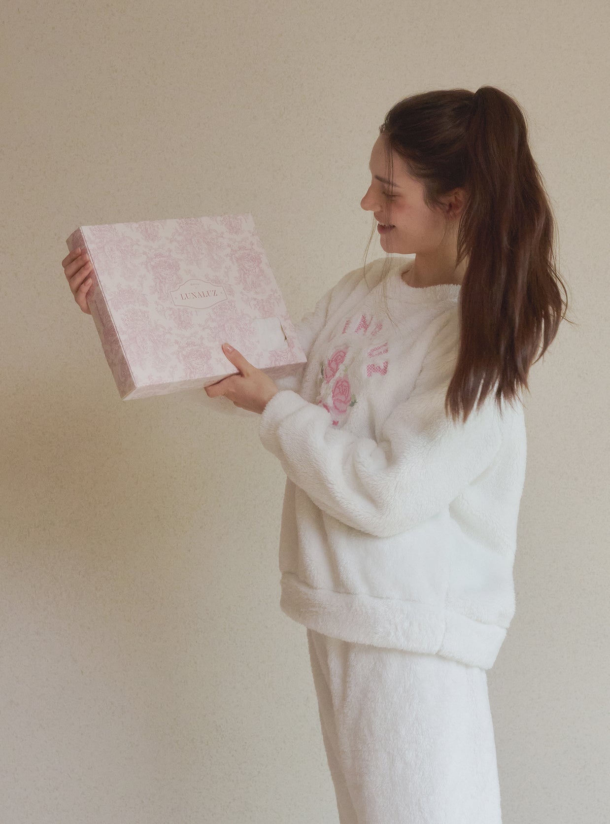 LUNALUZ Toile Gift Case (Rectangle) - premium Korean sleepwear by LUNALUZ